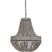 Light & Living Lampe à foin perles Ø51x63 cm LUNA vieux blanc 1