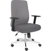 Xl Moebel Gmbh Chaise de bureau Gris chaise gaming textile chaise de bureau pivotante chaise exécutive nouvelle chaise