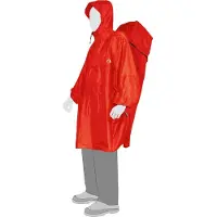 Tatonka Herren Poncho Cape, vêtements de pluie unis, red, rouge, taille:S