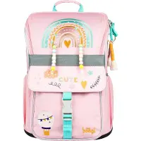 Baagl Cartable scolaire Rose arc-en-ciel