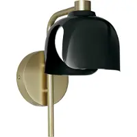 Osram Decor Corolle Wall Applique murale, noir métal verre, douille G9, câble textile, style rétro