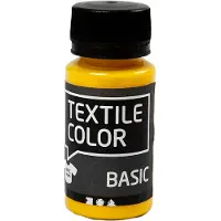 Creativ Company Peinture textile semi-opaque - Jaune primaire, 50ml