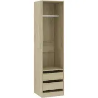 Syfax Garde-robe avec tiroirs Chêne sonoma Bois d'ingénierie