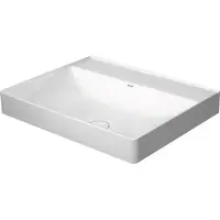 Duravit Vasque à poser DURASQUARE sans robinetterie, HLB 600x470mm sans robinetterie blanc (470 mm, 600 mm)