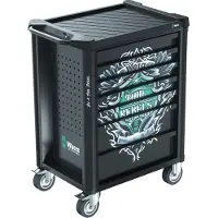 Wera 9700 Workshop Trolley 1 Wheels Toolbox Argenté