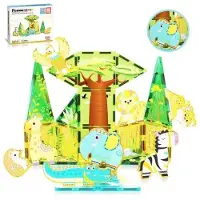 Picasso Tiles - Jeu de construction magnétique - Safari 26 pièces