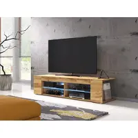 Mirjan 24 Meuble TV avec éclairage LED KINSALE 2 – chêne wotan