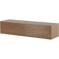 Furnlux Classic FURNLUX Meuble TV Frihamn Noyer 160cm / Hauptfarbe : Braun / Abmessungen : 160 x 45 x 35 cm