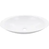 Syfax Lavabo 59,3x35,1x10,7 cm Fonte minérale/marbre Blanc