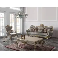 Xl Moebel Gmbh Canapé de luxe Ensemble complet Gris Canapé en tissu rembourré