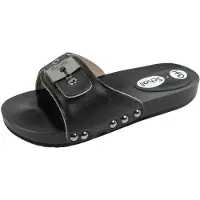 Scholl - Sabots « HFD Pescura » pour femmes, cuir PP12372 (34,5 EU) (noir)