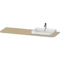 Duravit Console Happy D.2 Plus, 1600x550 mm, 1 découpe à droite, pour meuble sous-lavabo HP4944, HP4963, HP4973, HP031HR7171