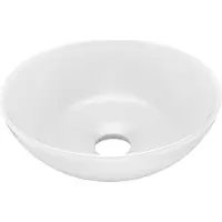 Syfax Lavabo de salle de bain Céramique Blanc mat Rond