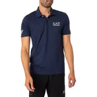 EA7 pour homme. 8NPF23_PJEMZ Polo Sport Ventus 7 navy (3XL), Bleu, Casuel, Polyester, Manche courte