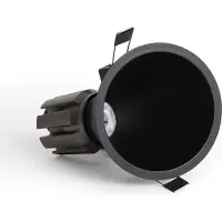 LEDKIA Spot Downlight Led 9w / 12w Conique Inclinaison 20º Areni Coupe Ø 100 Mm 2700k Noir Blanc Chaud 9 W