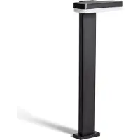 LEDKIA Balise Extérieure Led 50cm 10w Aluminium Mikael Noire Noir