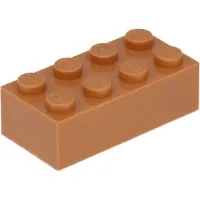 LEGO 2x4 brique 3001 - 50 pièces Nougat moyen