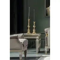 AEA Salon Set Gris Ensemble de canapés Table basse Fauteuil Elégant Table d'appoint 4pcs.