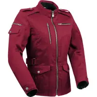 Segura Veste textile moto Leyton femme, rouge foncé, 42