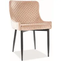 Feldmann-Wohnen Ensemble de 2 chaises de salle à manger et de cuisine Colin, beige