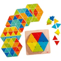 Haba Jeu de pose de triangles magiques