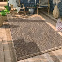 Paco Home Tapis d'extérieur résistant aux intempéries & durable Moderne aspect jute-sisal Terrasse & balcon Dimension 160x220 cm
