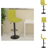 vidaXL Tabouret de bar Vert Tissu - Tabouret de bar