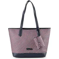 Tom Tailor Cabas bleu marine / rouge cerise / blanc