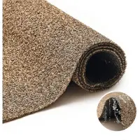 Tapiso Tapis de sol CANYOO, couleur marron, pour l'extérieur, balcon ou terrasse, dimensions 300 x 450 cm