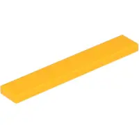 LEGO 1x6 carreaux 6636 - 50 pièces orange clair