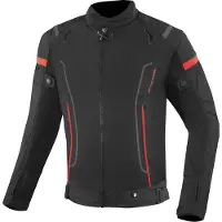 Bogotto Veste textile imperméable 3en1 pour moto Vysio, noir/rouge, XL