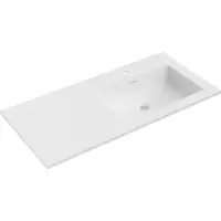 Mexen Otis lavabo encastré à droite 101 x 46,5 cm, blanc mat - 25181001P
