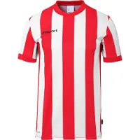 Uhlsport Retro Stripe Short Sleeve T-shirt Rouge 13-14 Years Garçon