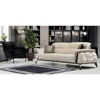 Xl Moebel Gmbh Luxe 2pcs salon ensemble canapé 3 places avec fauteuil design moderne canapé