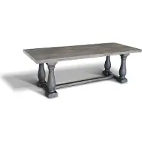 Casa Padrino Table de salle à manger de luxe en bois massif - Toutes les couleurs et tailles - Table de cuisine en bois massif à l'aspect rustique - Meubles en bois massif
