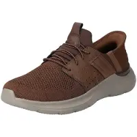 SKECHERS Hommes Slip-On GARNER NEWICK marron, taille 41,5 (210803)