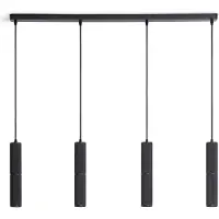 LEDKIA Suspension Aluminium 4 Spots Breix Noir
