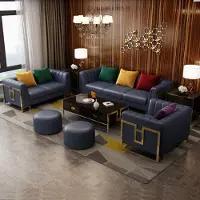 AEA Ledersofa Couch Sofagarnituren 3+2+1 Sitzer Garnitur Design Modern Sofa 3tlg.
