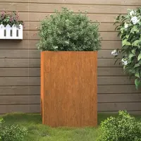 Prolenta Maison Exclusive - Jardinière en acier Corten, 42x38x75 cm