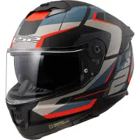 LS2 Helmets LS2 FF808 Stream II Road casque, bleu/orange/noir, M (57/58)