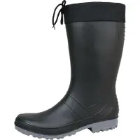 Bockstiegel Bottes en caoutchouc en grandes tailles Noir/Gris foncé Axel-M 10006_15 grandes chaussures pour femmes / chaussures pour hommes