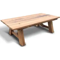 Casa Padrino Table basse en bois massif - Toutes les couleurs et tailles - Table de salon en chêne rustique Meubles