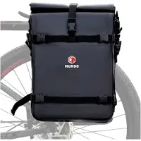 Mundo Sac de vélo pour porte-bagages, noir, 28 L