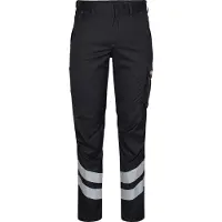 Engel F. Pantalon de service Cargo avec bandes réfléchissantes, noir, taille 26