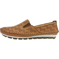 Gemini Nappa : Pantoufles pour femmes, chaussures basses, modèle "slipper", couleur marron, style décontracté