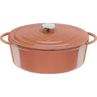 Tefal Lov Rôtissoire ovale en fonte 34 cm terracotta orange
