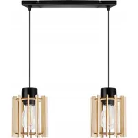 Light11 HOME Suspension moderne en bois avec éclairage LED