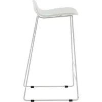 Venture Home Wave Tabouret de bar, Chaise coque, blanc.