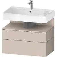 Duravit Collection One Meuble sous-lavabo, 1 tiroir et 1 tiroir, 790x470x590mm, en niche Taupe Matt, QA4394091910010