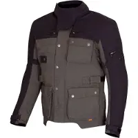 Merlin Mahala D3O Explorer Veste textile pour moto, noir/olive, 4XL